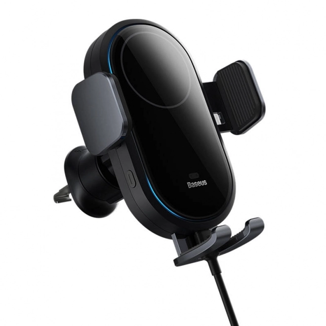Supporto auto con caricatore a induzione Baseus LightChaser nero