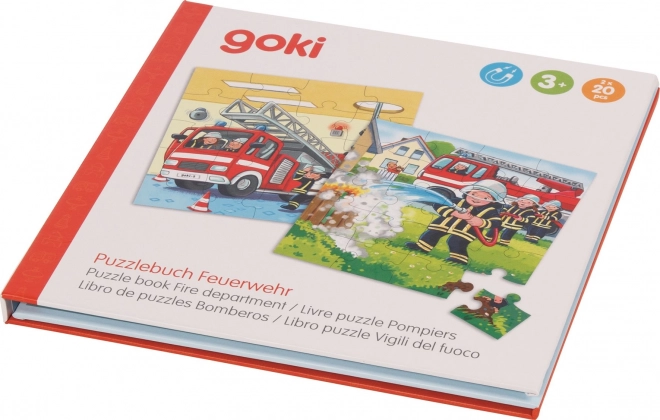 Magnetic Puzzle Book Fire Station