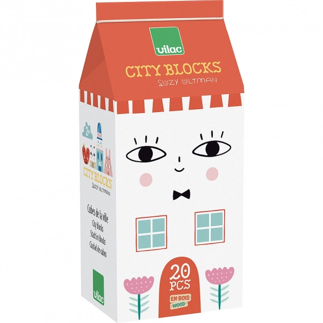 Wooden City Building Blocks