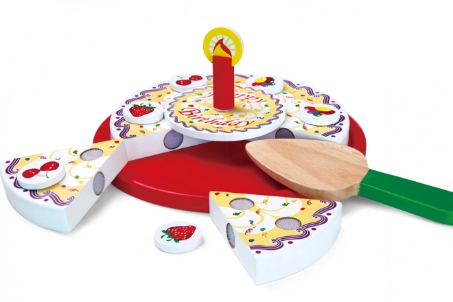 Wooden Birthday Cake Set