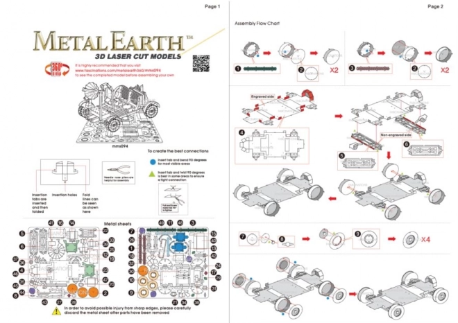 3D Puzzle Metal Earth Lunar Rover