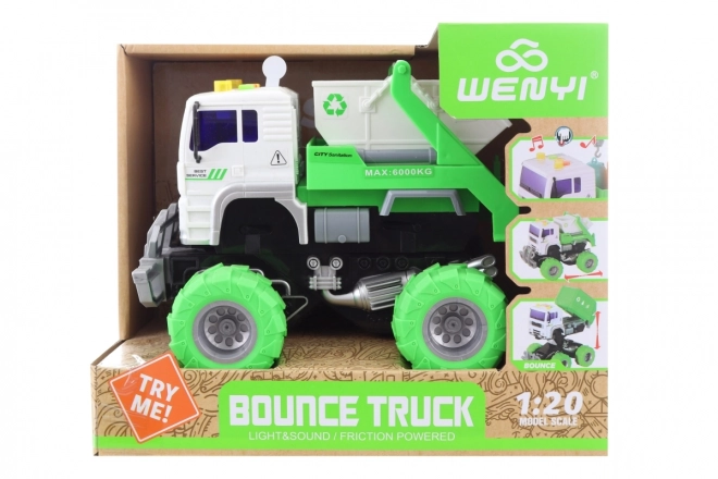 Construction Vehicle with Large Wheels and Battery Powered