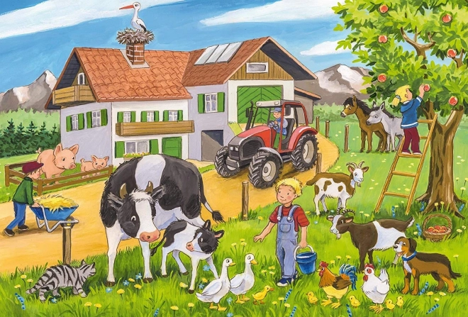 Schmidt Puzzle On The Farm 3x24 Pieces