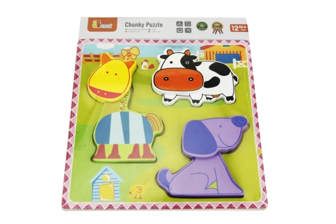 Wooden Puzzle - Farm Animals