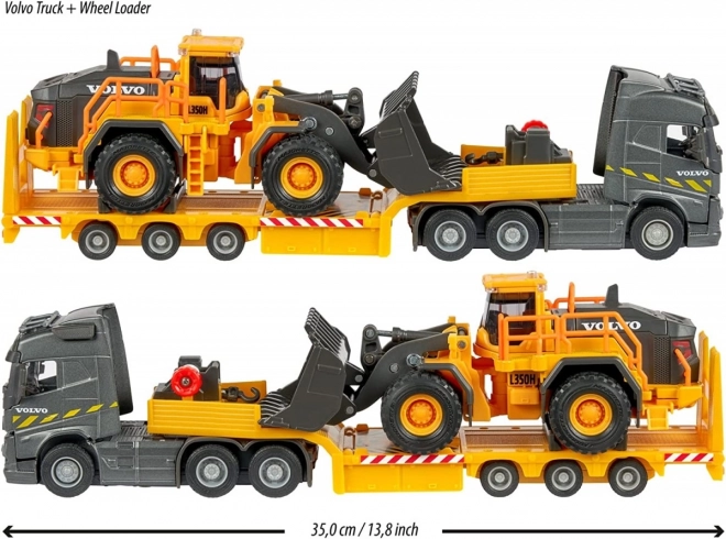 Majorette Grand Volvo Construction Truck and Loader Set