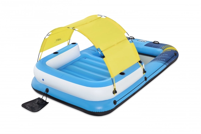 Inflatable Floating Island 4-Person with Sunshade