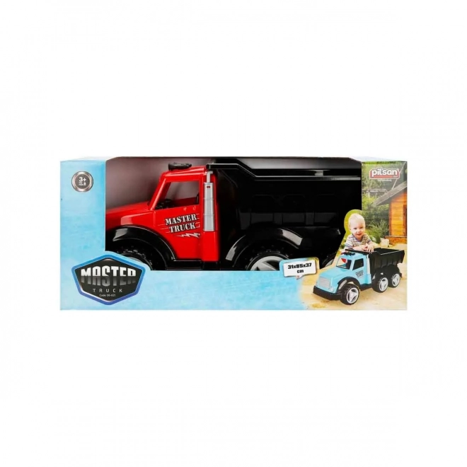 Red Pilsan Sandbox Dump Truck