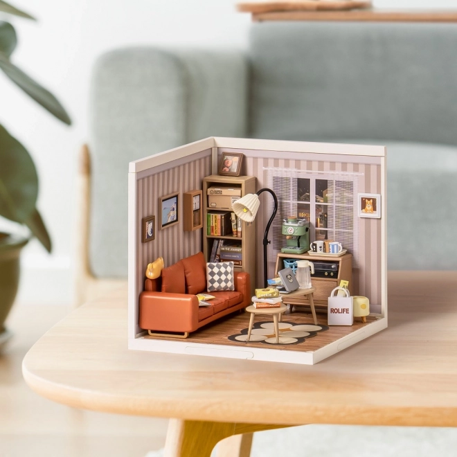 Robotime Cozy Living Room Miniature Kit