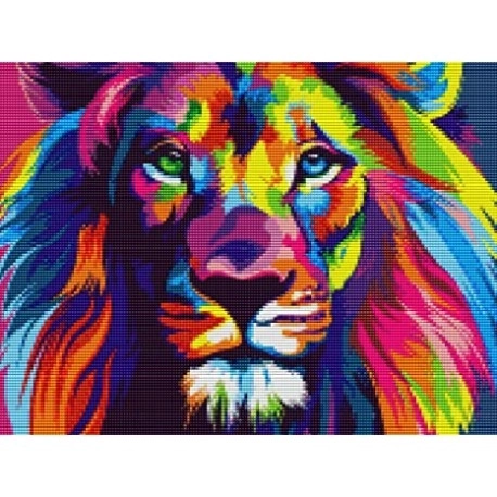 Diamond Painting Mosaic Set 5D Lion