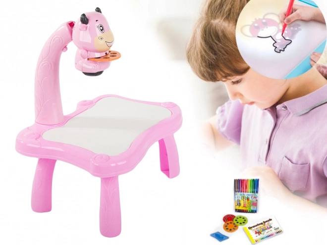Kids Drawing Projector Table