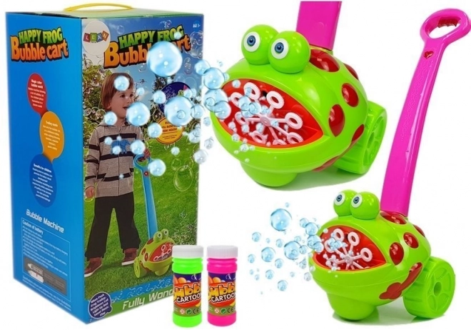 Bubble Maker Frog with Pink Handle Music Lights