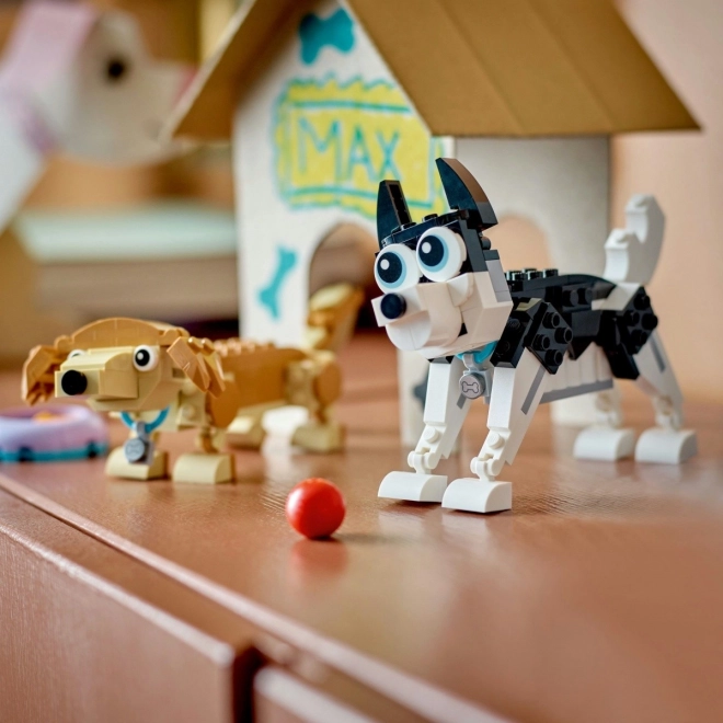 Charming LEGO Dogs 3-in-1 Set