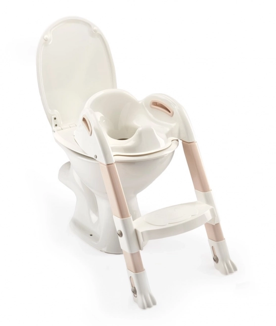 Seat and Step for Kids WC Training Off White