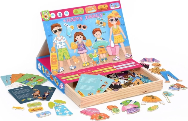 magnetische aankleedfamilie – 2kids toys happy family