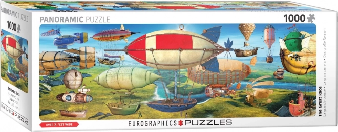 Eurographics panoramic puzzle the great race 1000 pieces