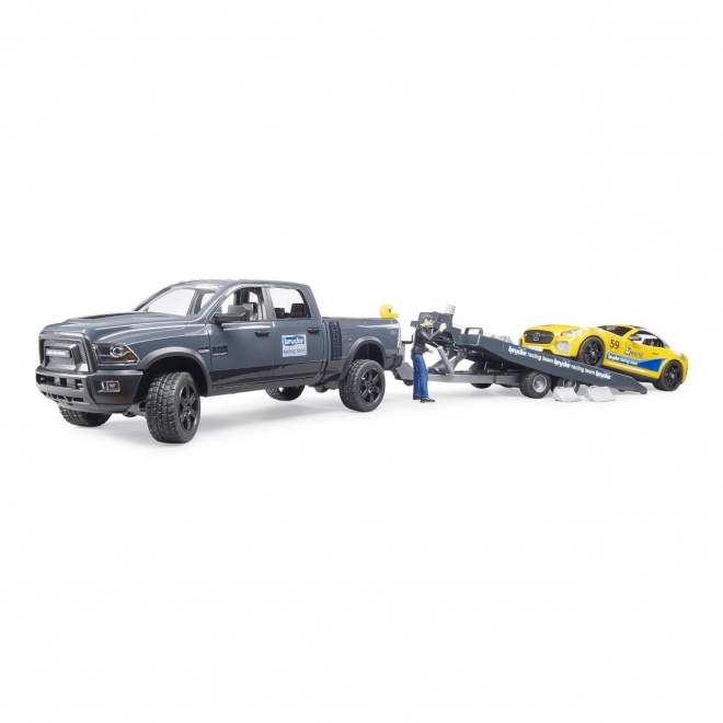 Bruder Off-Road Truck with Sports Car and Figure