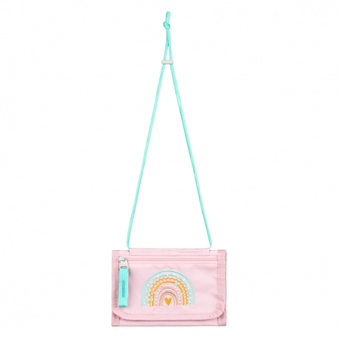 Baagl Rainbow Pink Neck Wallet