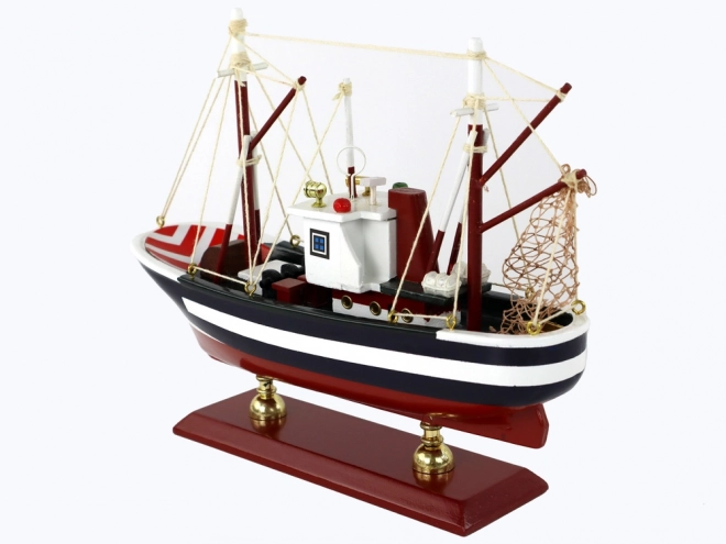 Collectors Wooden Fishing Boat Model