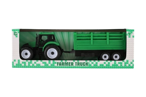 Tractor with Trailer Toy - Plastic Model