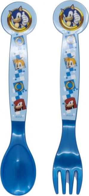 Children's Cutlery Set Sonic Theme