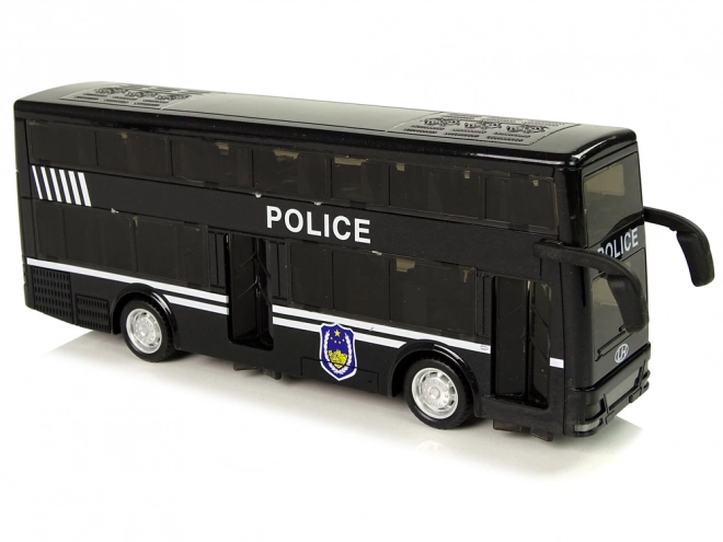 Double Decker Police Bus Toy with Sound Effects