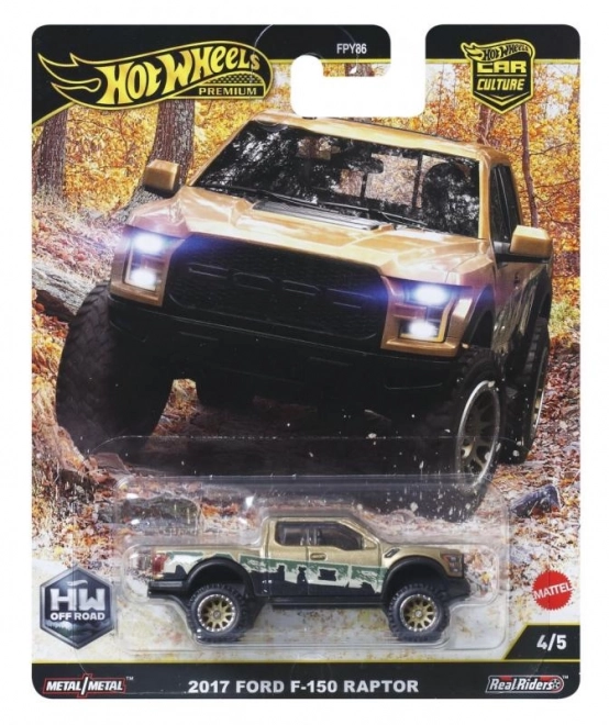 Prémium jármű Hot Wheels Ford F150 Raptor