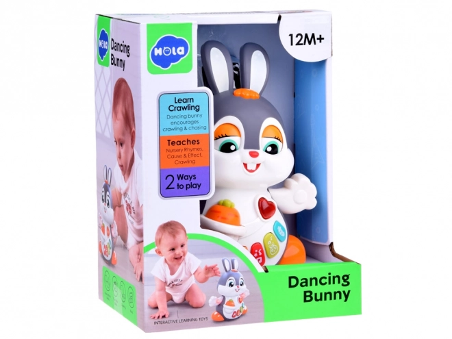 Interactive Dancing Bunny Toy for Crawl Learning