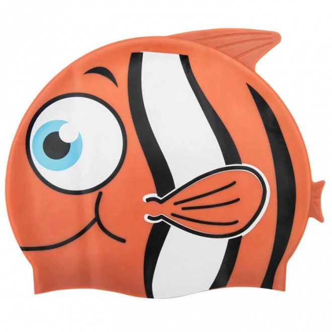 Kids Fish Swimming Cap – orange