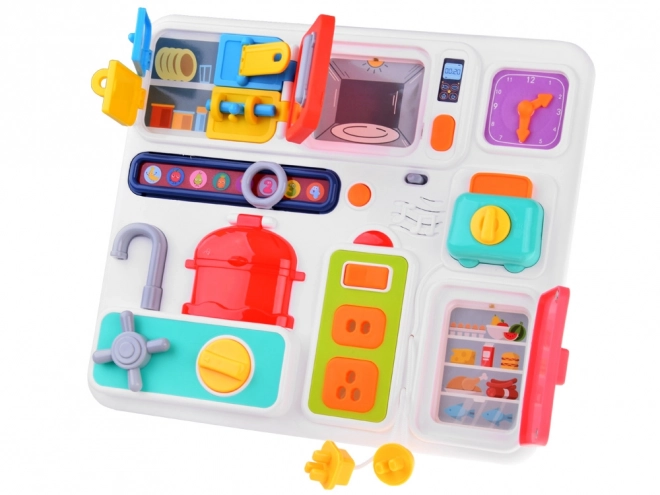 Montessori Sound and Light Activity Board Kitchen