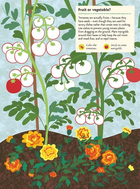 My Nature Sticker Activity Book - In the Vegetable Garden