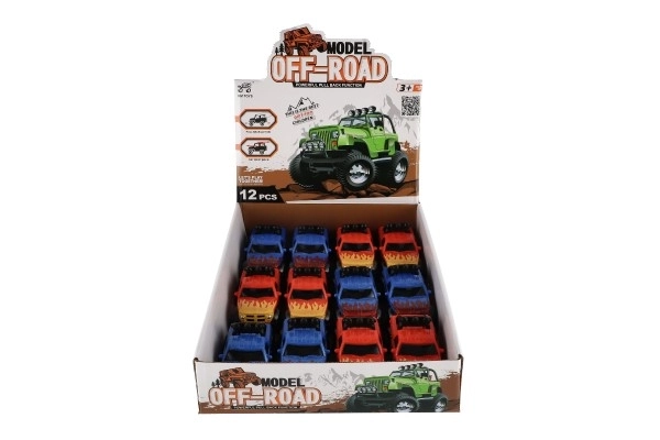 Off-Road Plastic Toy Car with Dual Sides Pull-Back