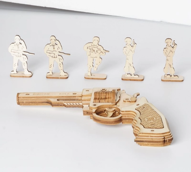 Rokr 3D Wooden Puzzle Corsac Revolver M60