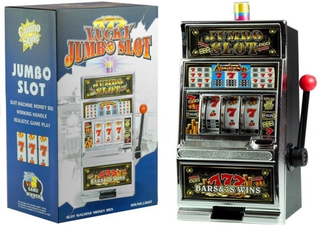 casino slot machine piggy bank toy with sounds