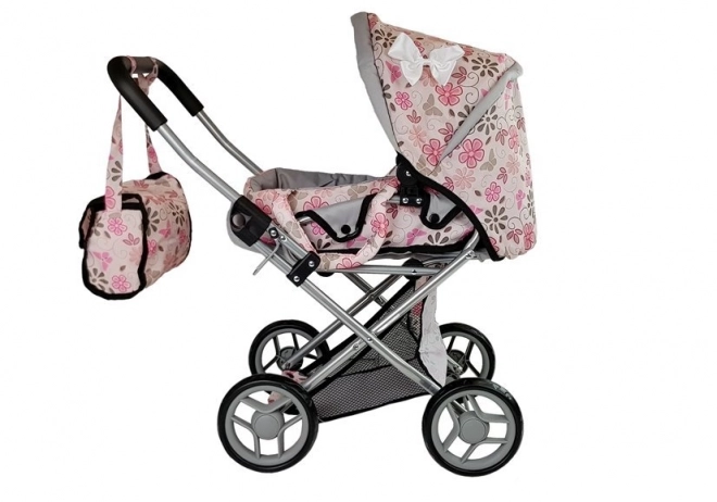 Toy Stroller Alice in Pink Floral Design