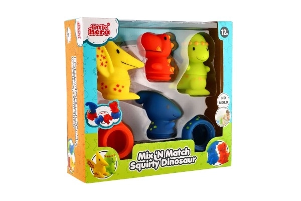 Rubber Dinosaur Building Set