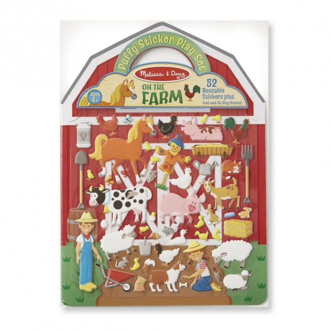 Reusable Puffy Stickers - Farm