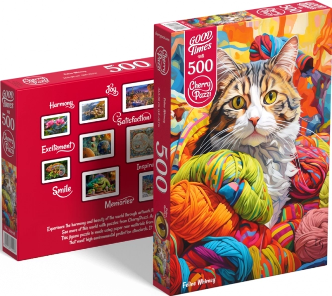 Cherry Pazzi Cat Whims Puzzle 500 Pieces