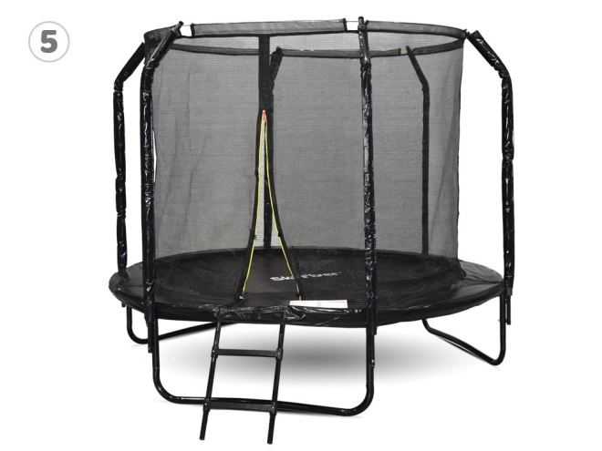 SkyFlyer Outdoor Trampoline with Ladder 8ft