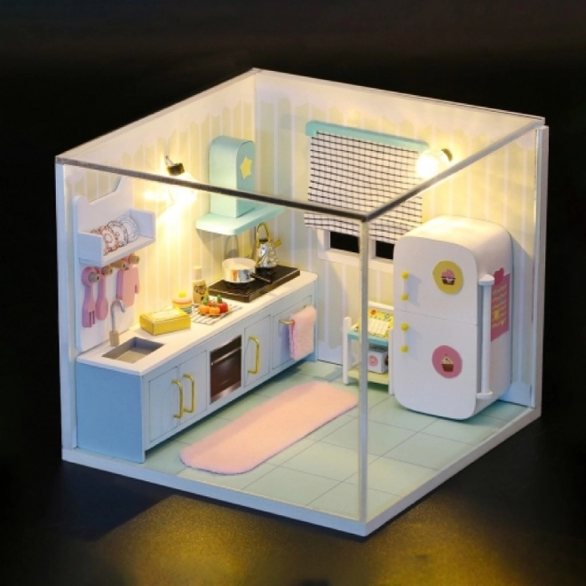 Miniature Dollhouse Happy Kitchen