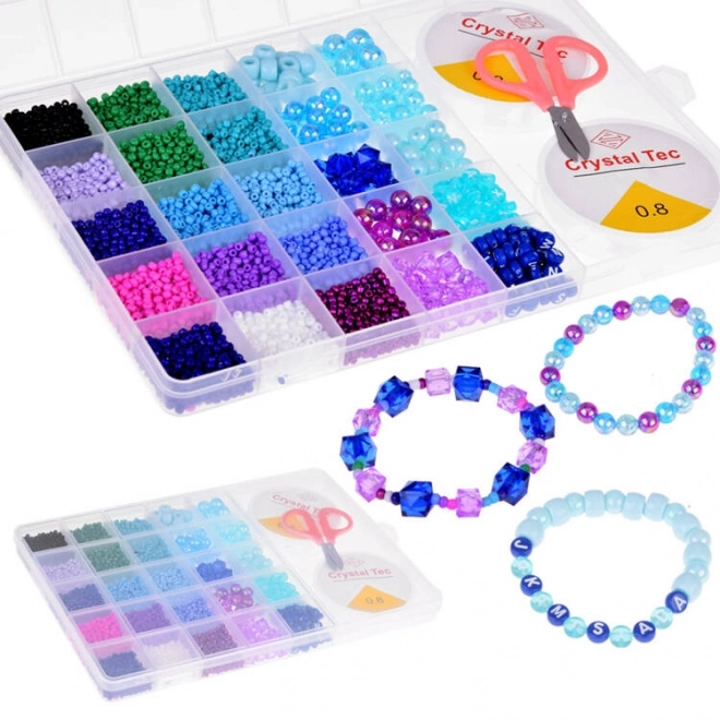 Colorful Crystal Bead Bracelet Making Set