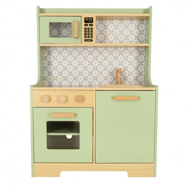 Wooden Play Kitchen - Mint Green