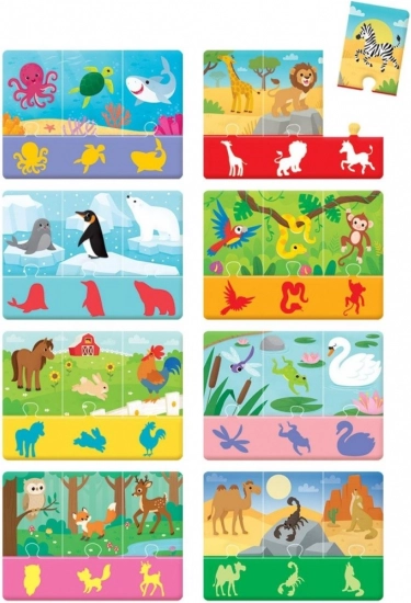 Barvite ilustracije živali in njihovih okolij