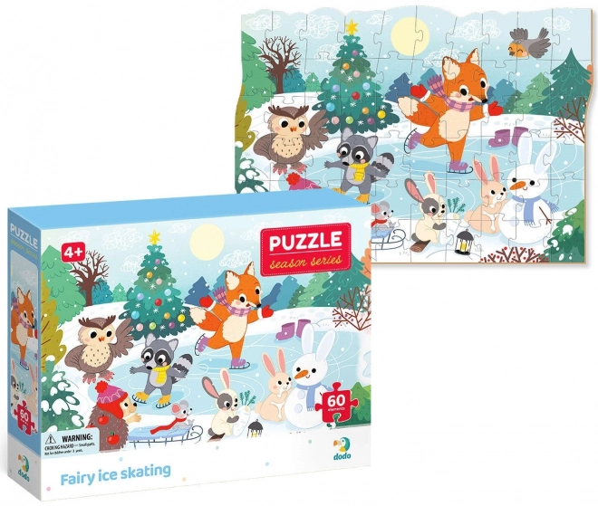 Dodo Seasonal Magic Skating Puzzle 60 Pieces