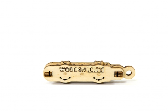 Wooden City 3D Wooden Mechanical Puzzle Keychains