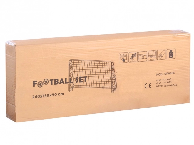 Soccer Goal 240x150x90cm for Kids