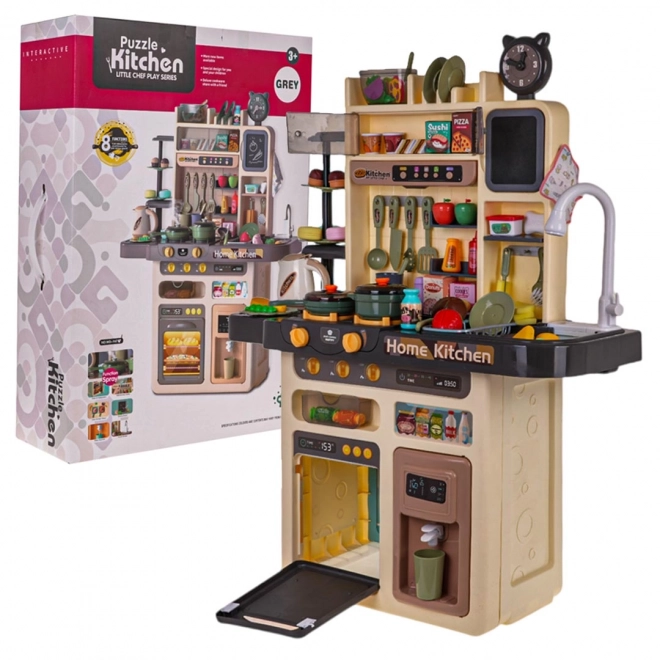 Kids Kitchen Playset with Lights and Sounds, 87 pcs