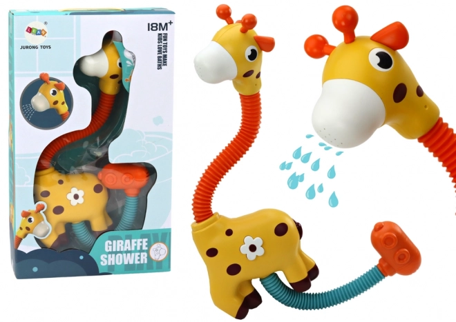 Yellow Giraffe Bath Sprinkler Toy