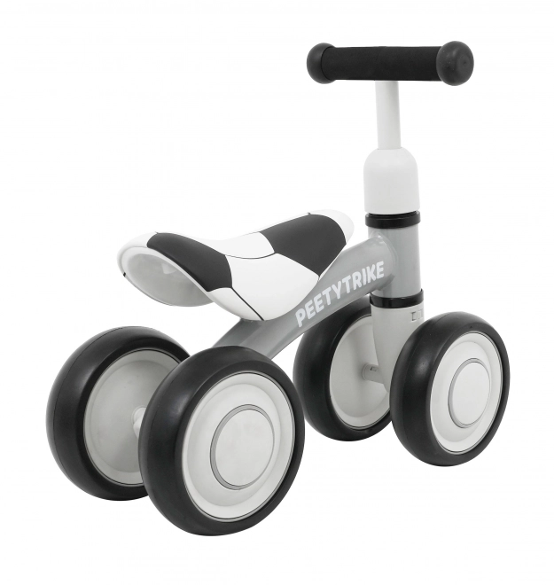 First Balance Bike PettyTrike White 4-Wheeled Ride-on