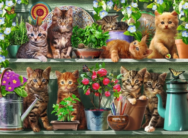 Cats on the Shelf Puzzle 500 Pieces