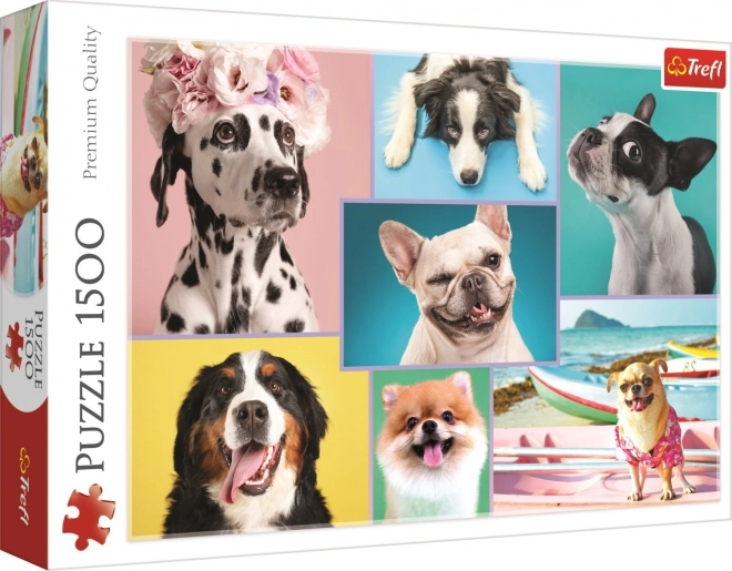 Cute Dogs 1500 Piece Puzzle